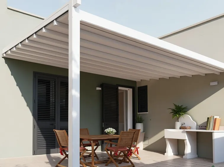 Cosa verificare prima del preventivo: spazio, scarichi, permessi e manutenzione (foto Pergola Sprech Saturno)