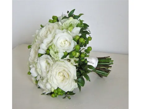 bouquet bianco e verde