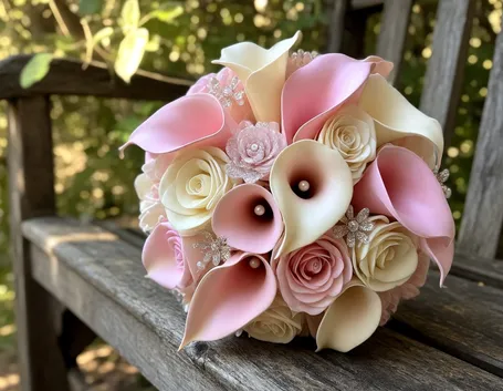 bouquet di calle e rose