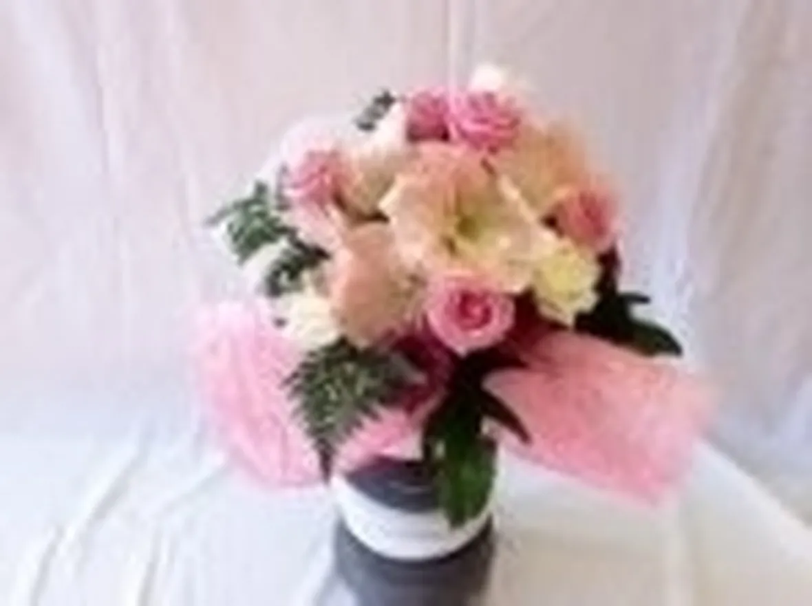bouquet roselline bianche