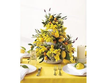 centrotavola di mimosa-2