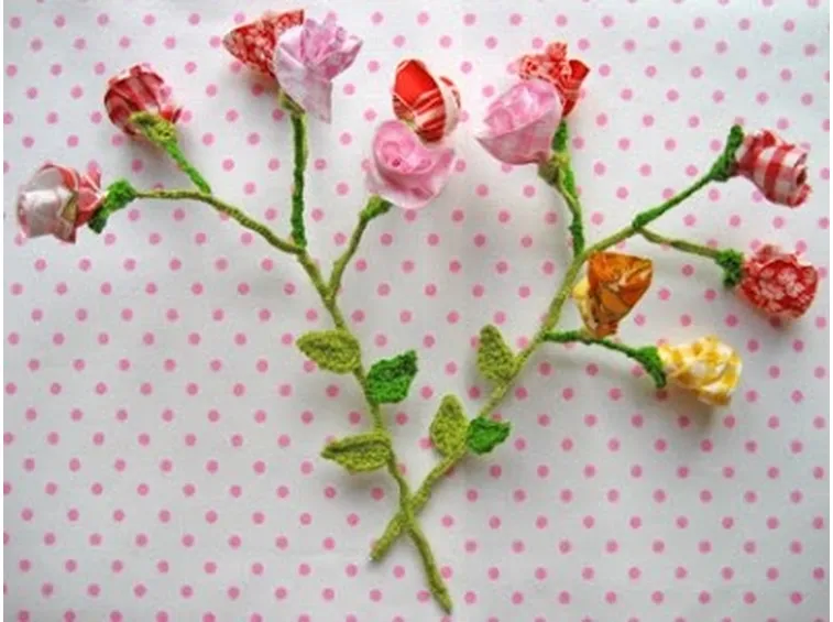 Fiori fai da te di stoffa