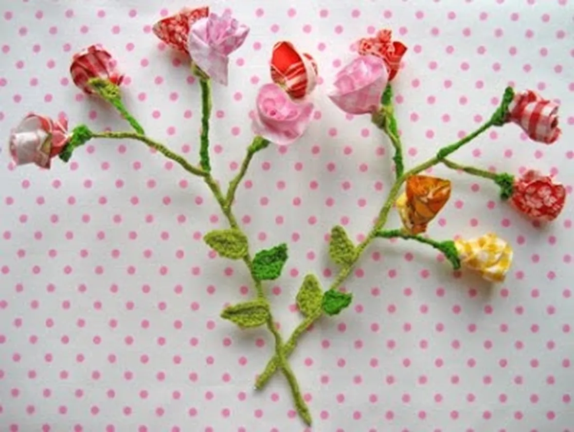 Fiori fai da te di stoffa
