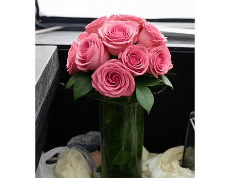 invio fiori per fiocco rosa