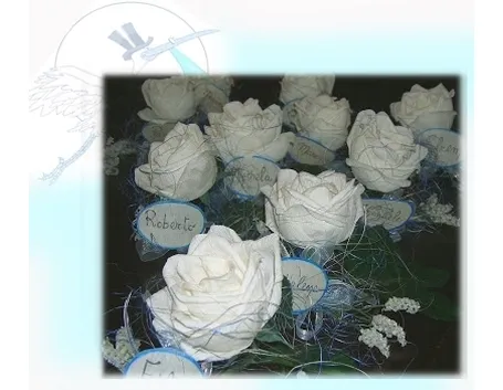 Fiori finti per cerimonie come battesimo, comunione e cresime