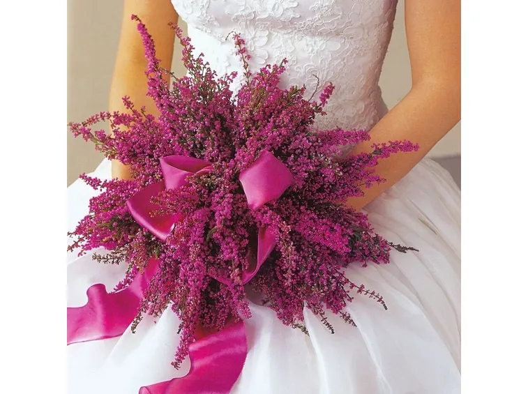 Bouquet da sposa con erica