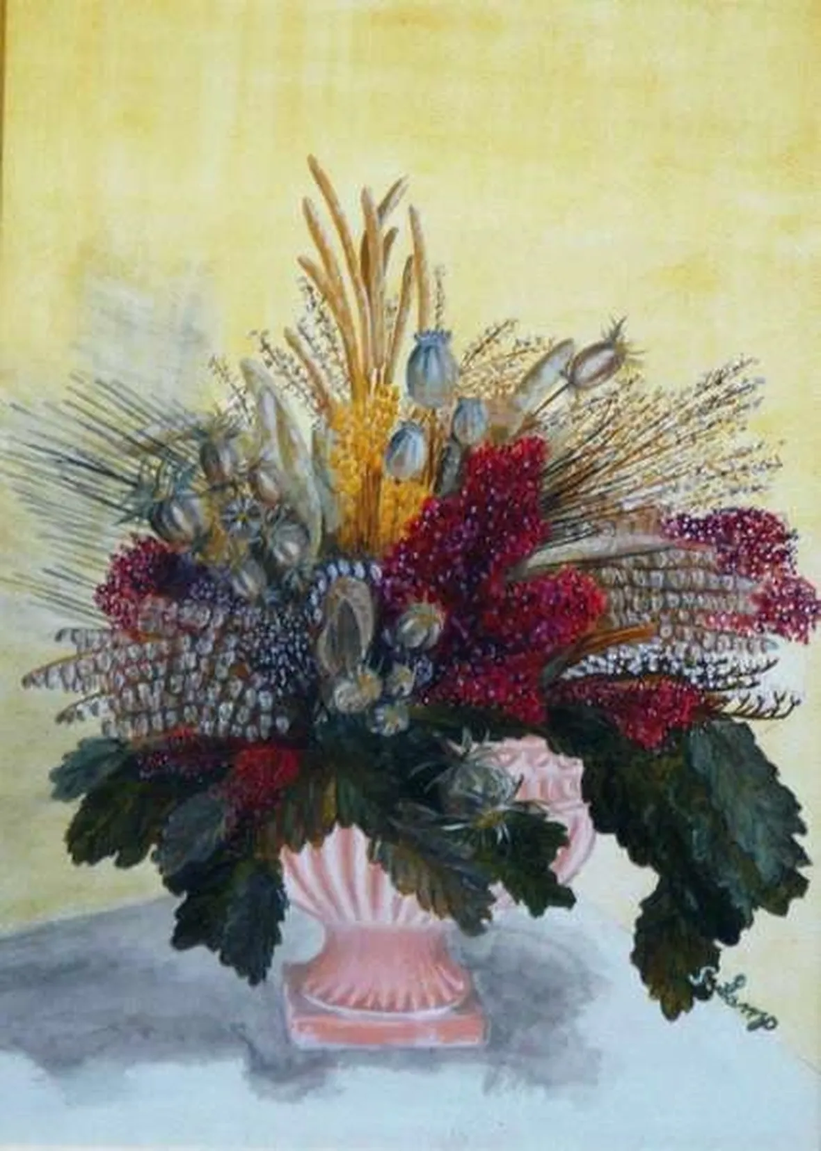 Cosa preparare per realizzare un quadro con fiori secchi
