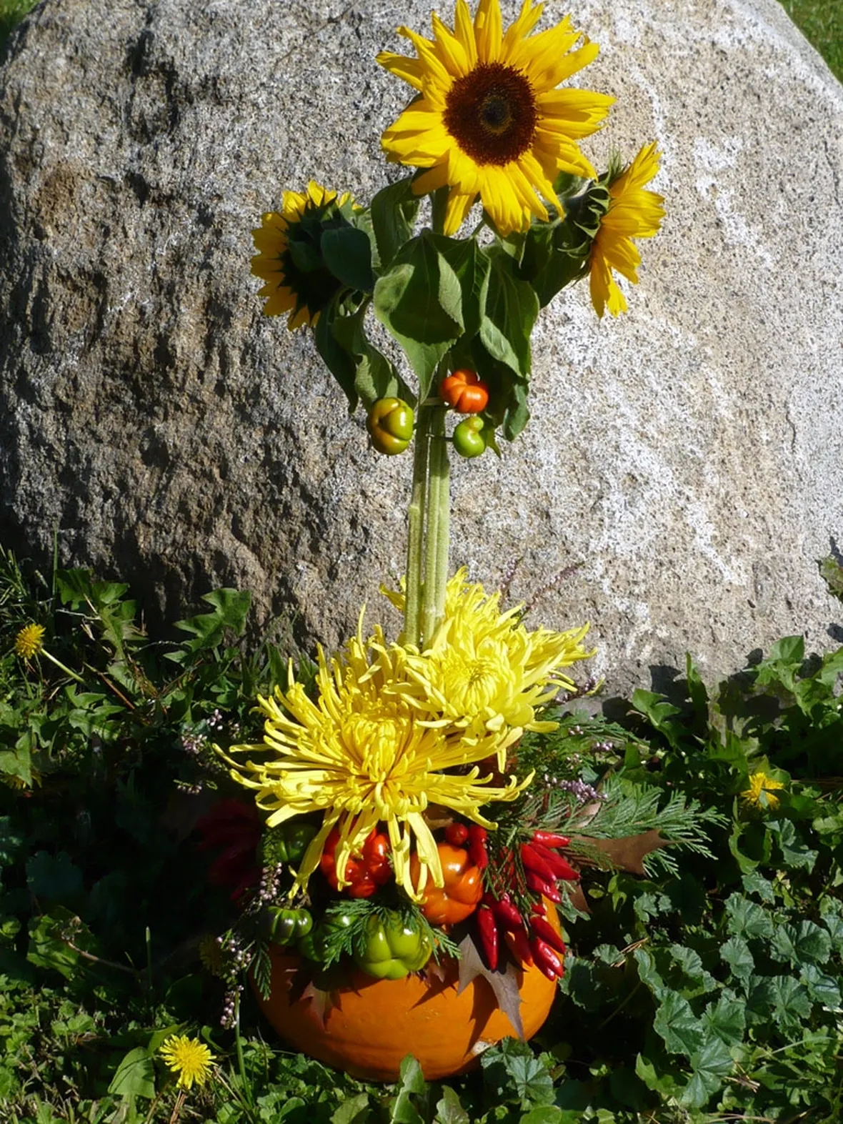I passi per eseguire una composizione di fiori artificiali