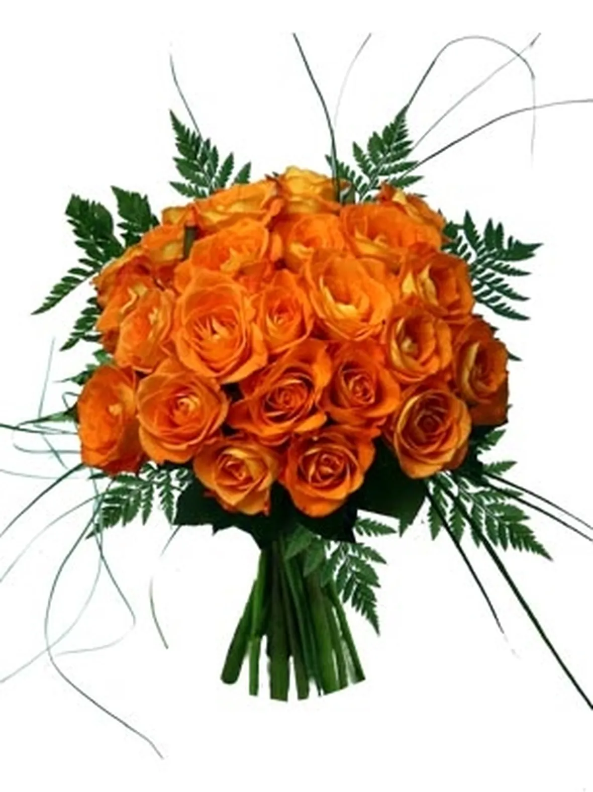 rose arancioni bouquet