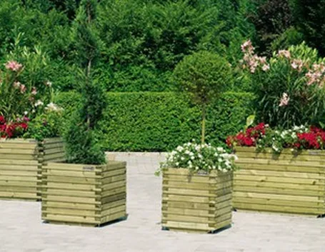 Le fioriere in legno