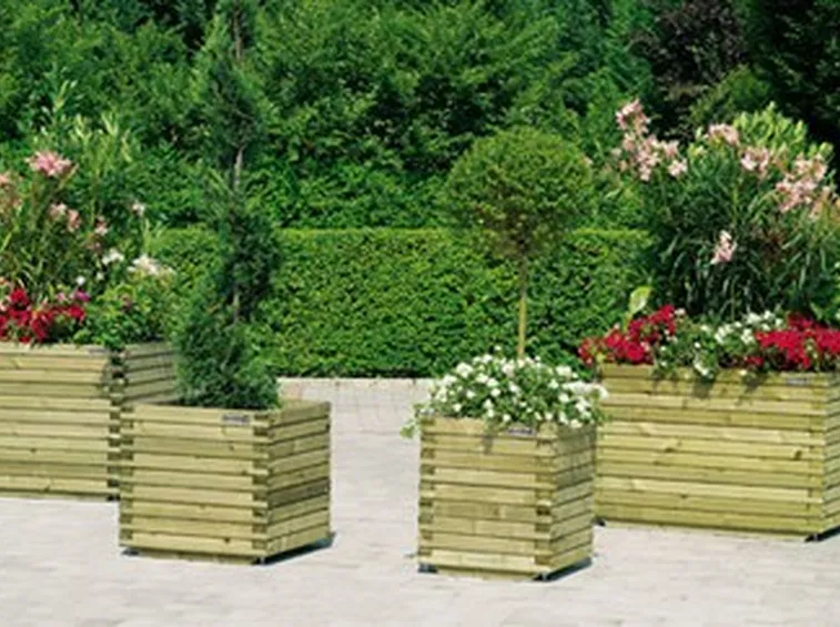 Le fioriere in legno