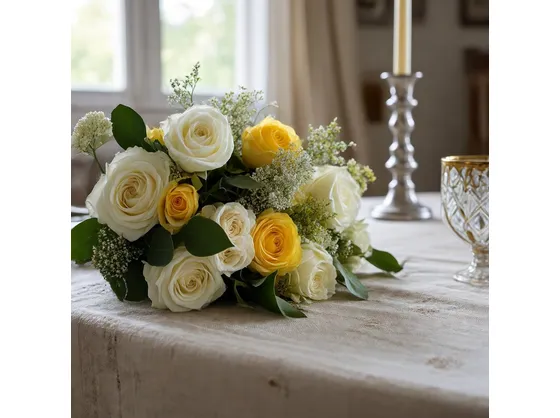 invio fiori per nozze argento-oro