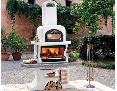 Il barbecue in cemento refrattario