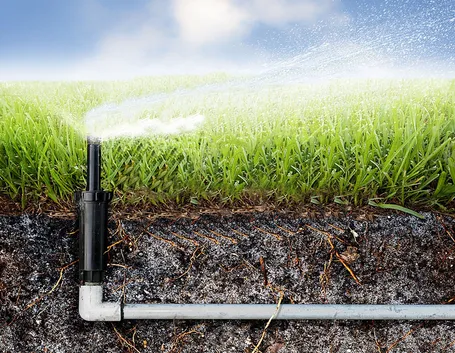 Scavi, tecnica e copertura dell'impianto d'irrigazione