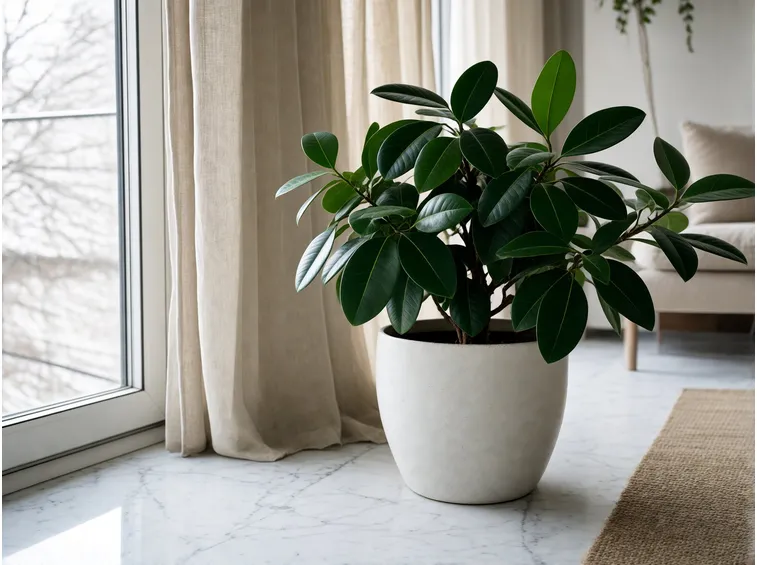 Posizione e luce per il Ficus elastica in inverno