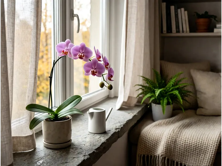 Luce e irrigazione per la Phalaenopsis in autunno