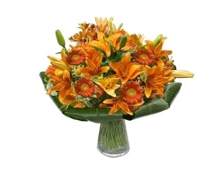 bouquet di amarillis arancio