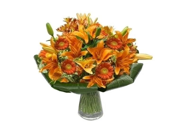 bouquet di amarillis arancio