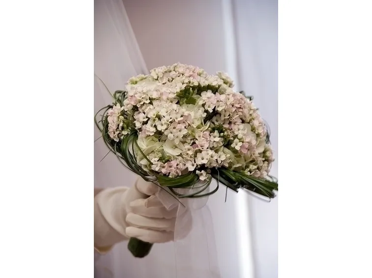 bouquet di ortensie e garofani