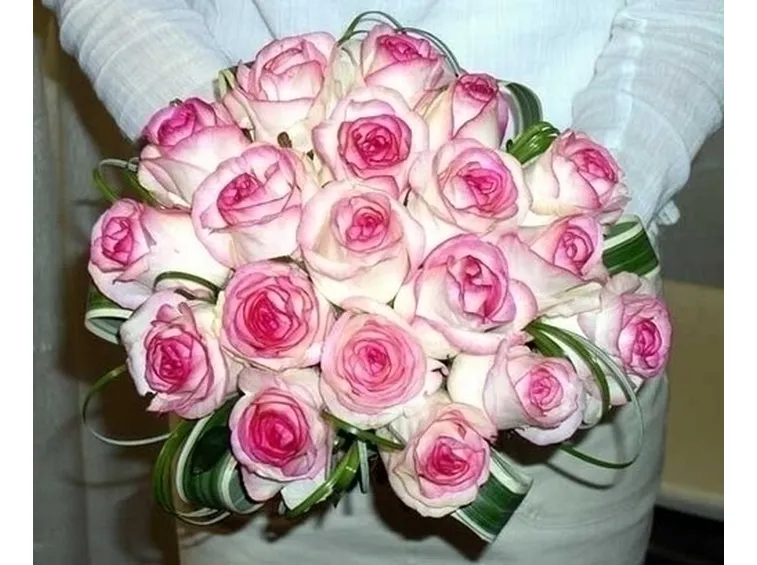bouquet di roselline rosa