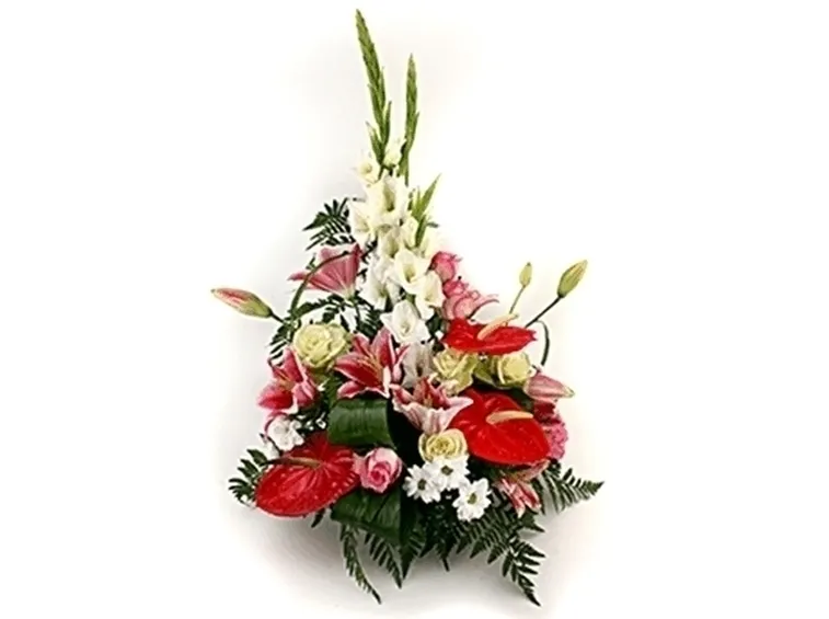 centrotavola con anthurium-1