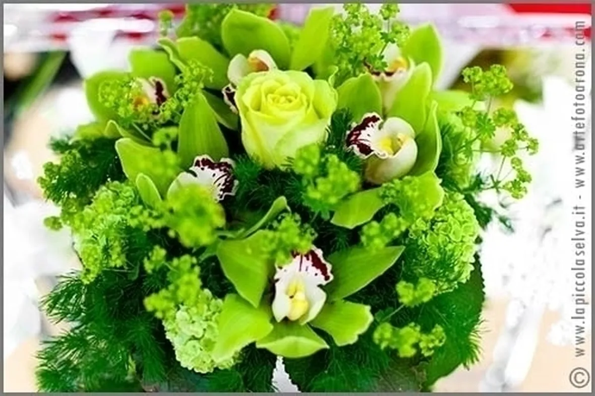 Centrotavola con verde