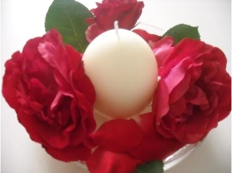 composizione di rose