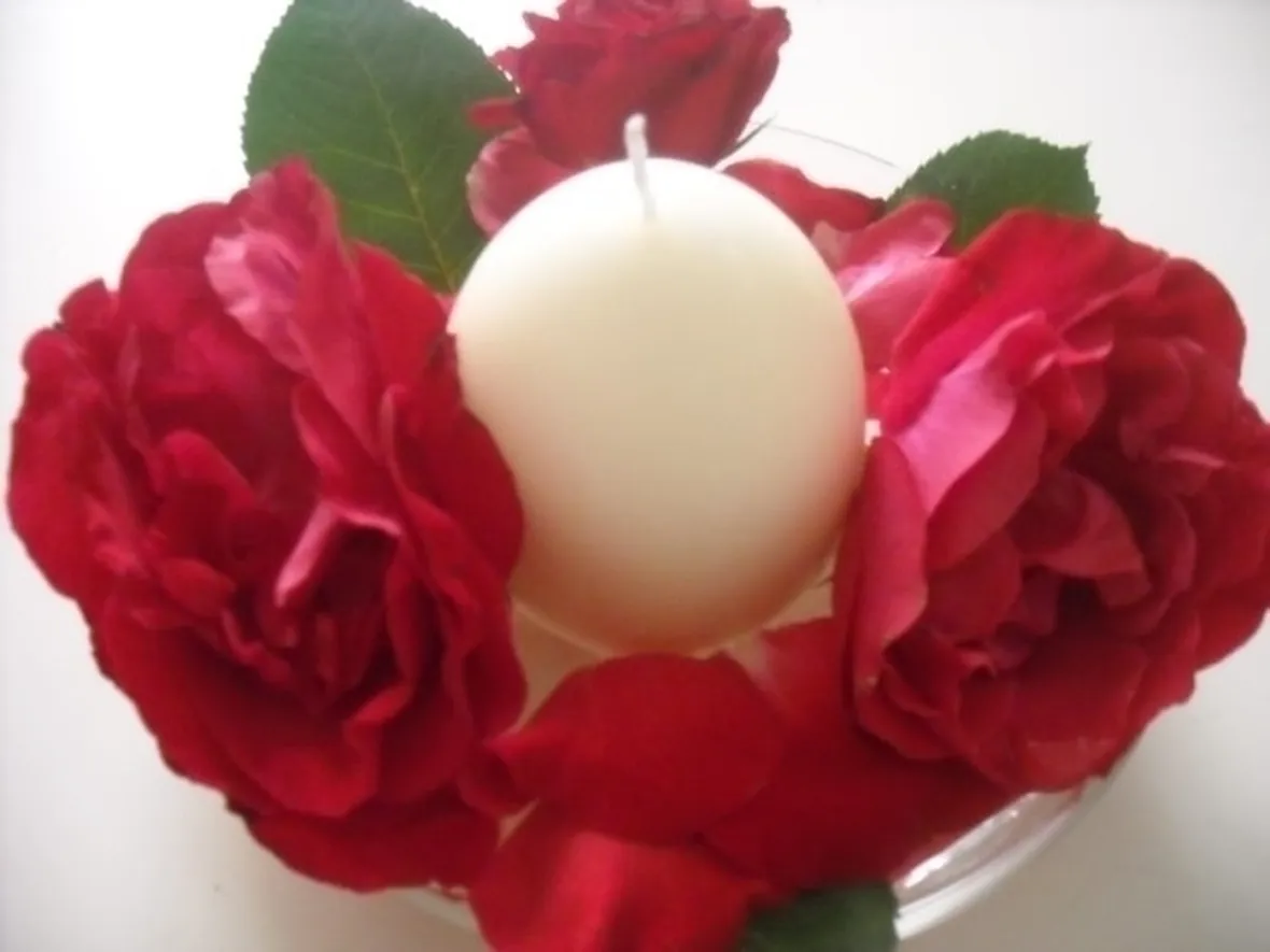 composizione di rose