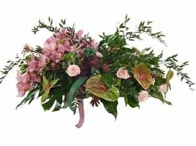 corona di anthurium e calle