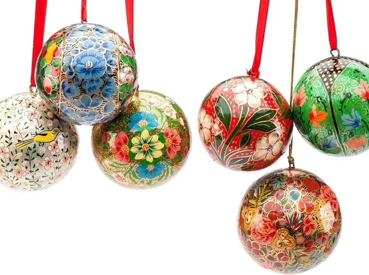 palline di natale decupage