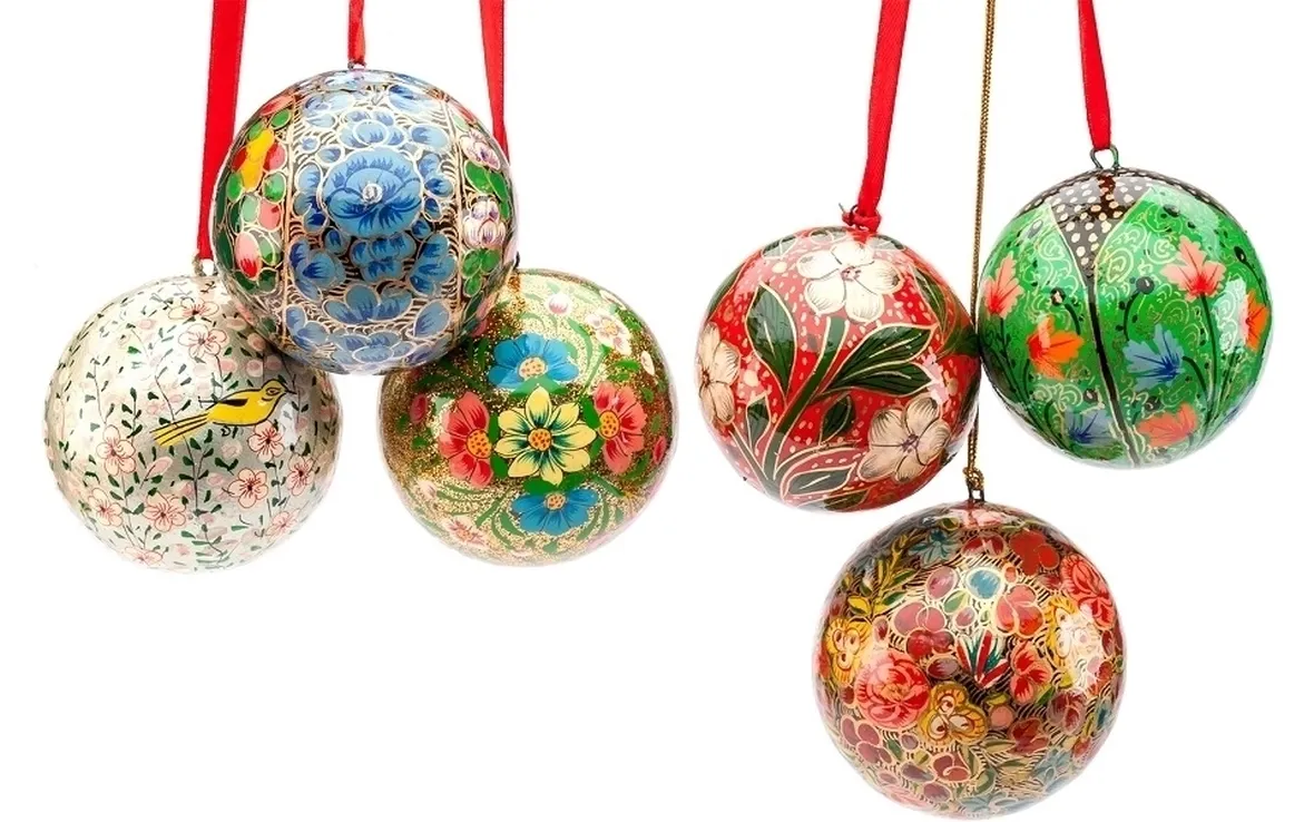palline di natale decupage
