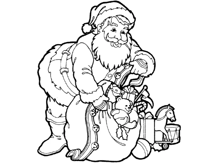 colorare babbo natale-10