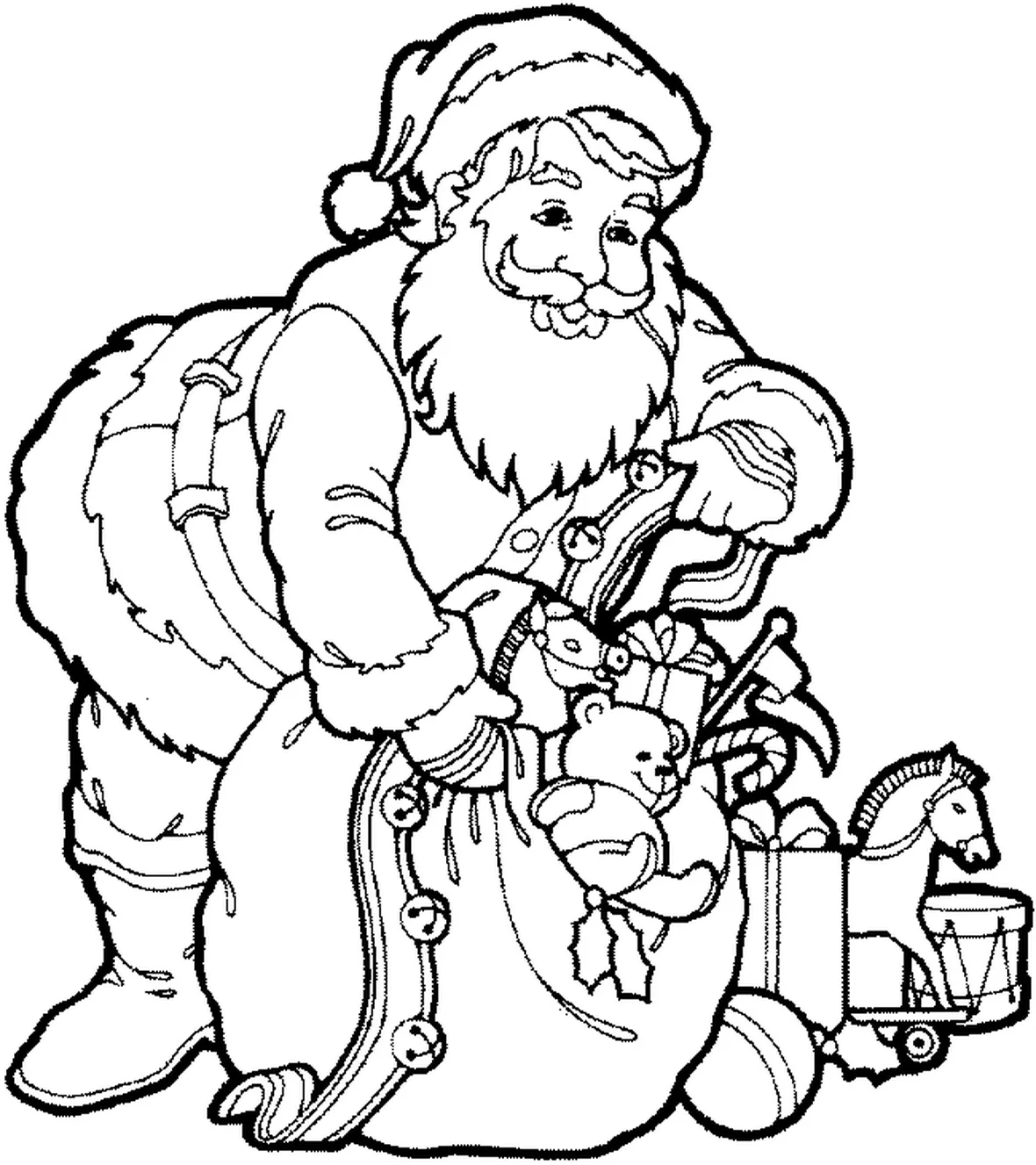 colorare babbo natale-10