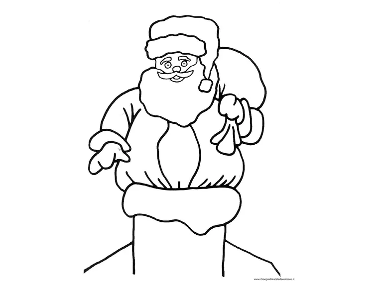colorare babbo natale-5