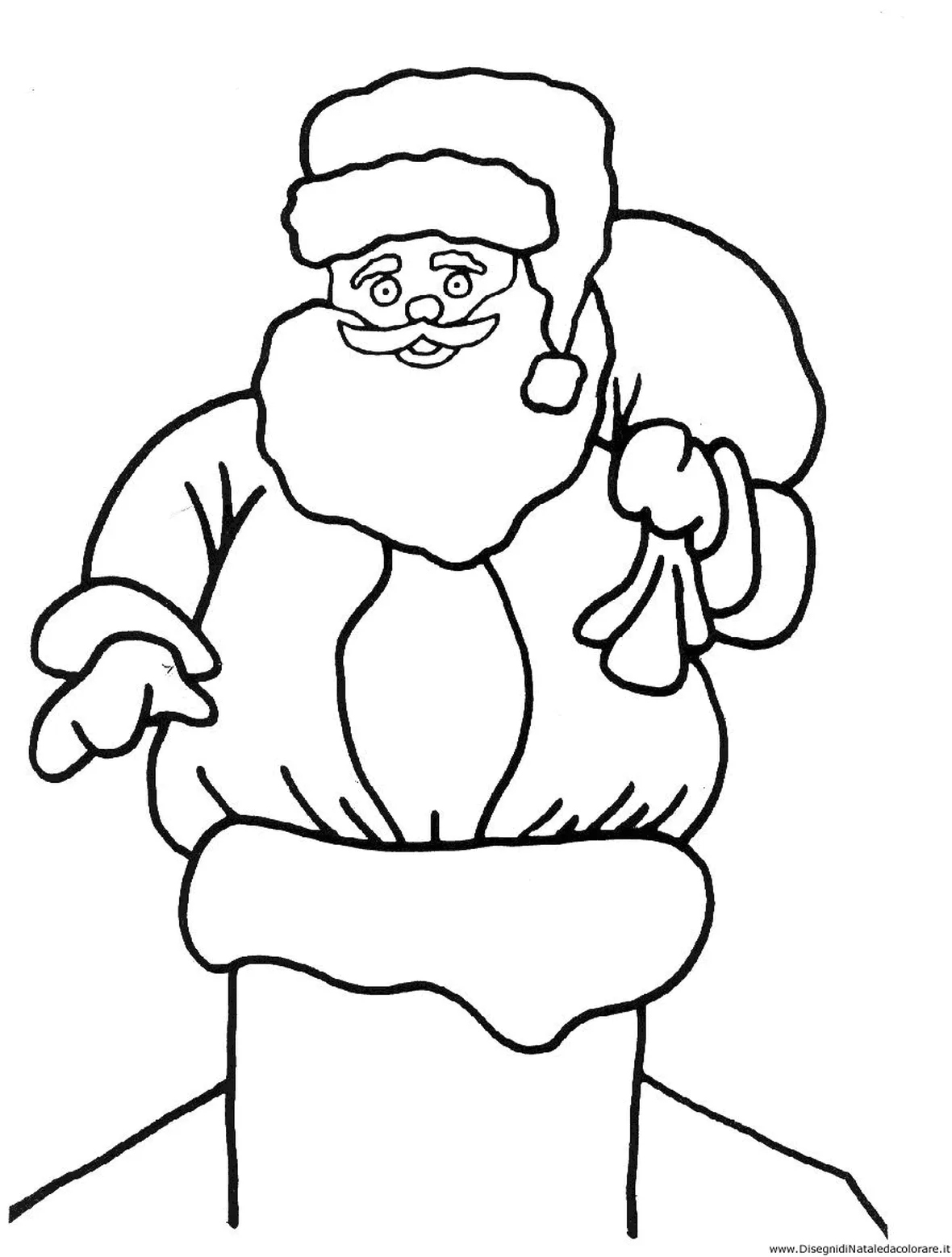 colorare babbo natale-5