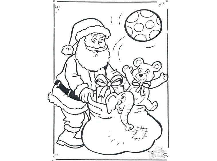 colorare babbo natale-8