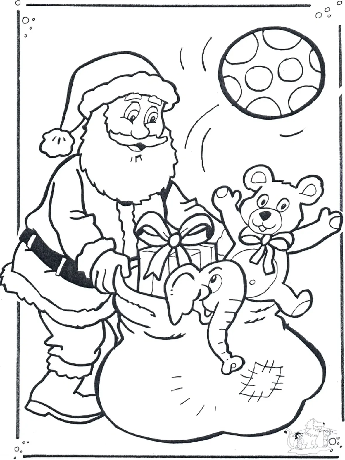 colorare babbo natale-8
