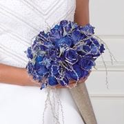 bouquet sposa con rose blu