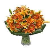 bouquet di amarillis arancio